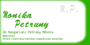 monika petruny business card
